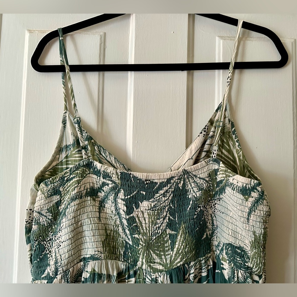 Aerie Tie Front Printed Jumpsuit, size XL - Picture 5 of 5